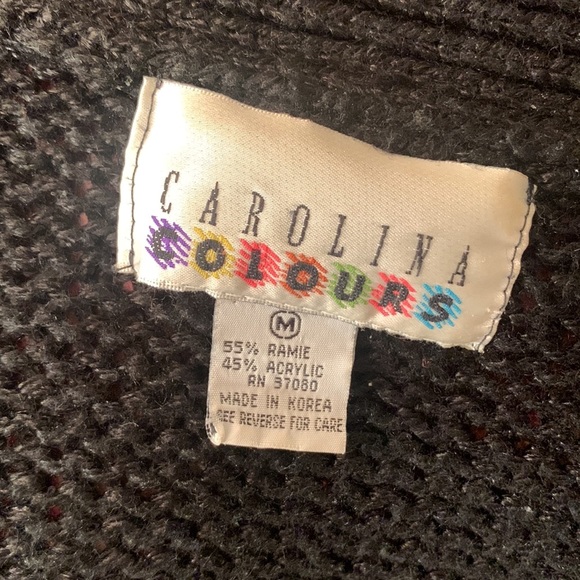 VINTAGE CAROLINA COLOURS Chunky Funky Kawaii Cute Cardigan Sweater - Picture 14 of 14